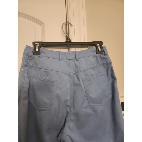 St. John Sport Light Blue Straight Leg Pants Size 4 - Picture 7 of 10
